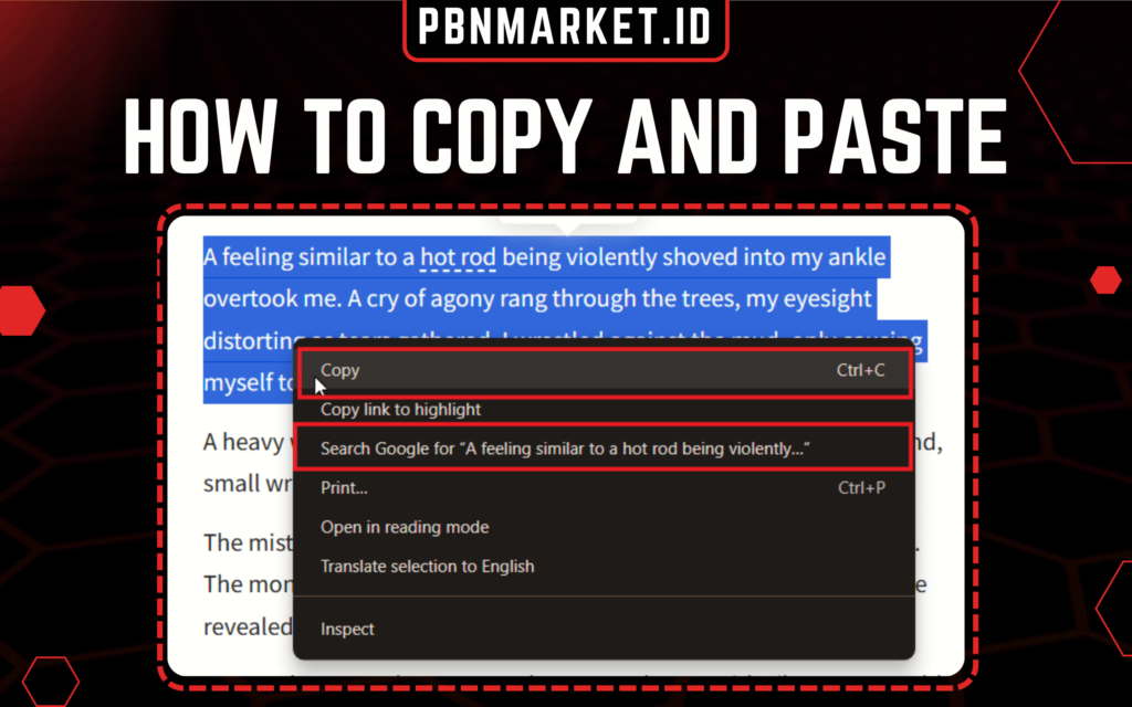 How to Copy and Paste